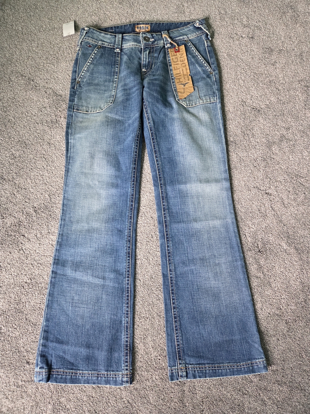 Tommy Hilfiger Medium Blue Wide Leg Jeans